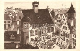 ** T1 1933 Chicago World's Fair Art Postcard, In The Old City Of Damme, Near Bruges; Messrs Wellens & Godenne... - Unclassified