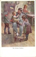 T2/T3 'Bei Feinen Lieben' / K.u.K. Soldier With His Family, Child With The Flag Of Austrian Empire, B.K.W.I. No.... - Ohne Zuordnung