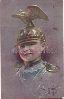 T2 Child In Prussian Cavalary Helmet 'Garde Du Corps', M. Munk No. 955 - Ohne Zuordnung