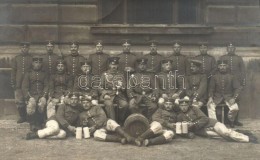 T3 WWI German Soldiers With Beer, Hans Möller's Group Photo (fa) - Ohne Zuordnung