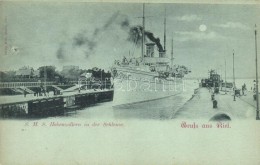 ** T4 SMS Hohenzollern In Der Schleuse / SMY Hohenzollern, The German Navy State Yacht, In The Lock (b) - Ohne Zuordnung