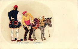 * T2 Marchand De Lait / Milk Vendor, Greek Folklore, Litho - Ohne Zuordnung
