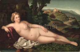 ** T2/T3 'Ruhende Venus' / Nude Lady, Erotic Art Postcard, Stengel & Co. No. 29716 Litho S: Palma Vecchio (EK) - Unclassified