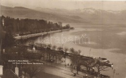 T2 Ouchy-Lausanne, Le Quai Et Les Alpes Vaudoises / Dock, Mountains, 'Exposition Nationale Suisse 1914' So. Stpl. - Zonder Classificatie