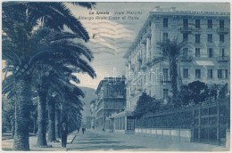 T2/T3 La Spezia, Viale Mazzini, Albergo Reale Croce Di Malta / Street, Hotel (EK) - Zonder Classificatie