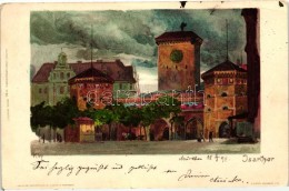 T2 1898 München, Isarthor, Velten's Künstlerpostkarte No. 85. Litho S: Kley - Non Classificati