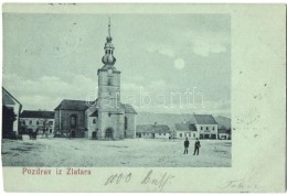 * T4 Zlatar, Tér, Templom / Church, Square (vágott / Cut) - Ohne Zuordnung