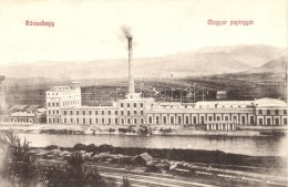 * T4 Rózsahegy, Ruzomberok; Magyar Papírgyár / Paper Factory (vágott / Cut) - Ohne Zuordnung