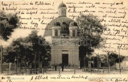 T4 Komárom, Komráno; Kossuth-tér, Katona-templom / Square, Church (vágott / Cut) - Ohne Zuordnung