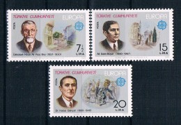 Türkei 1980 Europa/Cept Mi:Nr. 2510/12 Kpl. Satz ** - Unused Stamps