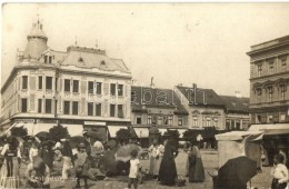 1908 Arad, Szabadság Tér, Piac, Brunner Béla, Heim J., Braun Miksa és Csutak... - Zonder Classificatie