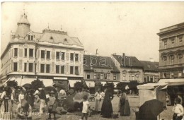 1908 Arad, Szabadság Tér, Piac, Brunner Béla, Heim J., Braun Miksa és Csutak... - Unclassified