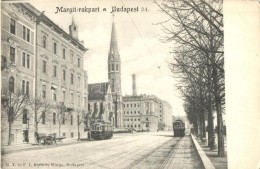 ** T2/T3 Budapest I. Margit Rakpart, Református Templom, Villamosok, Fischer Károly üzlete (EK) - Ohne Zuordnung