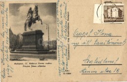 Budapest, Gellért Szobor és II. Rákóczi Ferenc Lovas Szobra - 2 Db Képeslap / 2... - Ohne Zuordnung