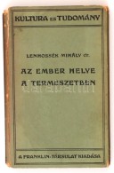 Lenhossék Mihály: Az Ember Helye A Természetben. Bp., 1921. Franklin. Kissé... - Ohne Zuordnung