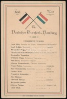 1898 Hamburg, IX. Deutsches Turnfest In Hamburg, A Magyar Tornászok Névsora - Unclassified