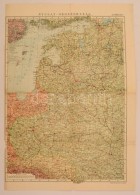 Cca 1940 Nyugat-Oroszország Térképe 40x56 Cm Magyar Földrajzi Intézet - Andere & Zonder Classificatie