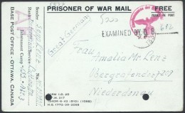 1944 Hadifogoly Posta Kanadából Németországba, Cenzúra... - Sonstige & Ohne Zuordnung