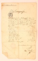 1864 A Tüzérakadémia Bizonyítványa Magyar Katona Részére 1Fl... - Sonstige & Ohne Zuordnung