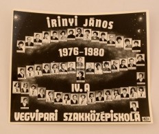 1980 Budapest, Irinyi János Vegyipari Szakközépiskola Kistablója 48 Nevesített... - Sonstige & Ohne Zuordnung