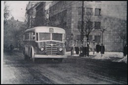 Cca 1950 Budapest, A 15-ös Autóbusz, Mai Nagyítás, 10x15 Cm - Sonstige & Ohne Zuordnung