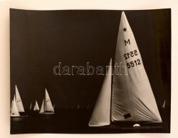 Cca 1963 Krisch Béla: Balaton, Pecséttel Jelzett Vintage FotómÅ±vészeti Alkotás,... - Sonstige & Ohne Zuordnung