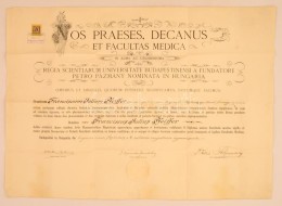 1925 Gyógyszerész Diploma / Pharmacologist Diploma - Ohne Zuordnung