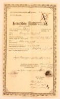 1867 Horvát NyelvÅ± IlletÅ‘ségi Igazolás / Croatian Home-id. - Ohne Zuordnung