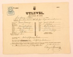 1860 Murapetrócon Kiállított útlevél Katona Részére / Passport... - Unclassified