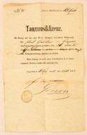 1858 Kiscell, Táncos Mulatság Tartási Engedély - Ohne Zuordnung