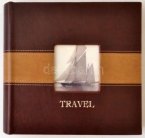 'Travel' Feliratú BÅ‘r Borítású Fotóalbum, 100 Oldallal, Szép... - Sonstige & Ohne Zuordnung