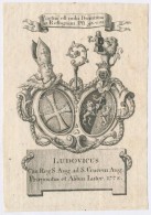 Cca 1778 Magyar(?) Egyházi Személy Címere, Rézmetszet, Papír, Jelzés... - Prenten & Gravure