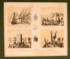 1847 Salamon Tornya A Világ Négy Része Szerint, Litográfia, Papír, Joseph... - Prenten & Gravure