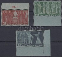 ** 1938 Mi 328 V-330 V ívszéli Sor / Margin Set - Sonstige & Ohne Zuordnung