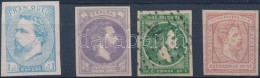 (*) * O 1873-1874 Carlistische Post 4 Db Bélyeg Mi 1 I, 2-3, 5 (Mi EUR 955.-) - Other & Unclassified