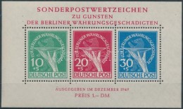 ** 1949 Segély A Rászorulóknak Blokk / Mi Block 1 (Mi EUR 950.-) (ujjlenyomatok /... - Andere & Zonder Classificatie