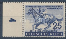 ** 1942 Lóverseny; Német Derby ívszéli Bélyeg Mi 814 (Mi EUR 22,-) - Sonstige & Ohne Zuordnung