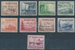 ** 1937 Téli Segély, Hajók Sor Mi 651-659 (Mi EUR 100.-) (betapadás) - Sonstige & Ohne Zuordnung