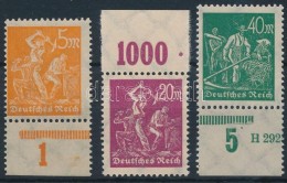 ** 1922 Mi 238 Z, 241 Z, 244 Az Signed: Winkler, Infla Berlin - Other & Unclassified