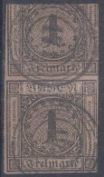 O 1851 Mi 1b FüggÅ‘leges Pár / Vertical Pair (felsÅ‘ Bélyeg FelsÅ‘ SzélérÅ‘l A... - Other & Unclassified