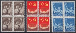 ** 1960 Kínai-szovjet Barátsági SzerzÅ‘dés 10. évfordulója  Mi 522-524... - Sonstige & Ohne Zuordnung