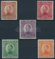 * 1923 Forgalmi Sor Mi 169-173 (Mi 169 Rozsdás / Stain, Mi 171 Foghiba / Perf. Faults) - Sonstige & Ohne Zuordnung