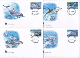 2007 WWF: Delfin Sor 4 Db FDC-n Mi 5925-5928 - Andere & Zonder Classificatie