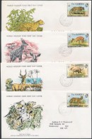 1976 WWF: Abuko Nemzeti Park Sor Mi 332-335 4 Db FDC-n - Other & Unclassified