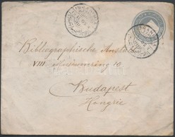 1905 Egyiptomi Díjjegyes Boríték Alexandriából Budapestre - Other & Unclassified