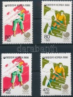 ** 1986 Nyári Olimpia, Szöul Sor + Blokkokból Kitépett Sor Mi 1483-1484 + 1485-1486 - Andere & Zonder Classificatie