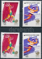 ** 1986 Nyári Olimpia, Szöul Sor + Blokkokból Kitépett Sor Mi 1477-1478 + 1479-1480 - Andere & Zonder Classificatie