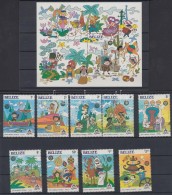 ** 1985 Disneyland; Karácsony Sor Mi 829-837 + Blokk 74 - Andere & Zonder Classificatie