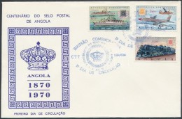 1970 100 éves A Postabélyeg Sor Mi 577-579 FDC-n - Other & Unclassified