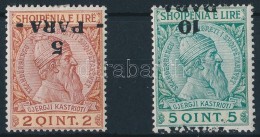 * 1914 Forgalmi Sor 2 értéke Fordított Felülnyomással Mi 41-42 - Andere & Zonder Classificatie